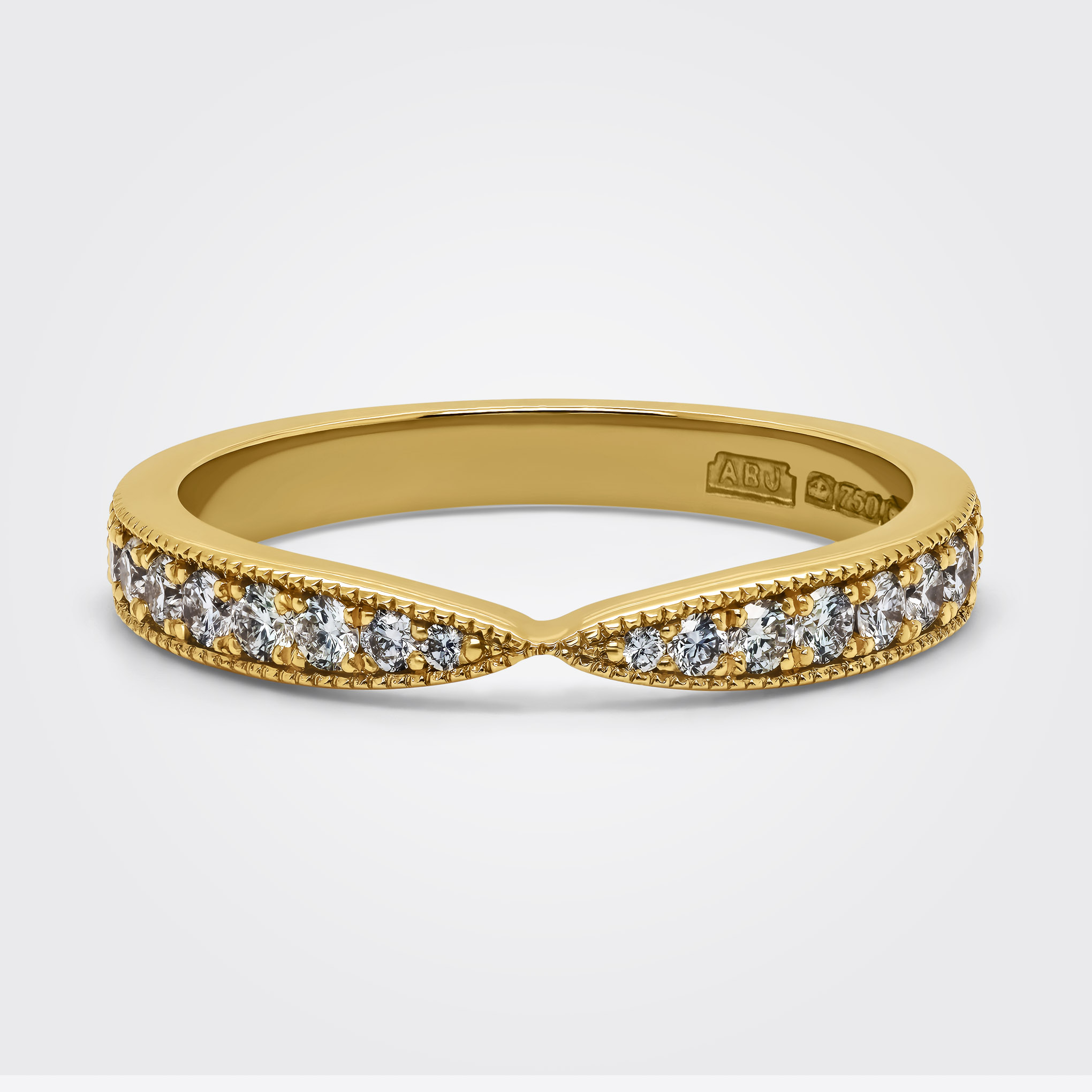 Ariana Classic Thread Set 18ct Yellow Gold Wedding Band